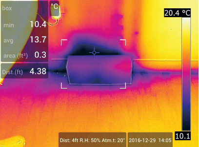 FLIR thermal camera screenshot
